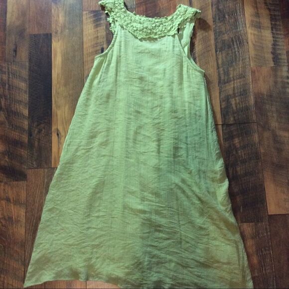 KLOZLYNE Green Lace Crochet DRESS SIZE S - Picture 2 of 4